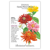 Botanical Interests, Inc. - Cactus Flower Blend Zinnia Seeds