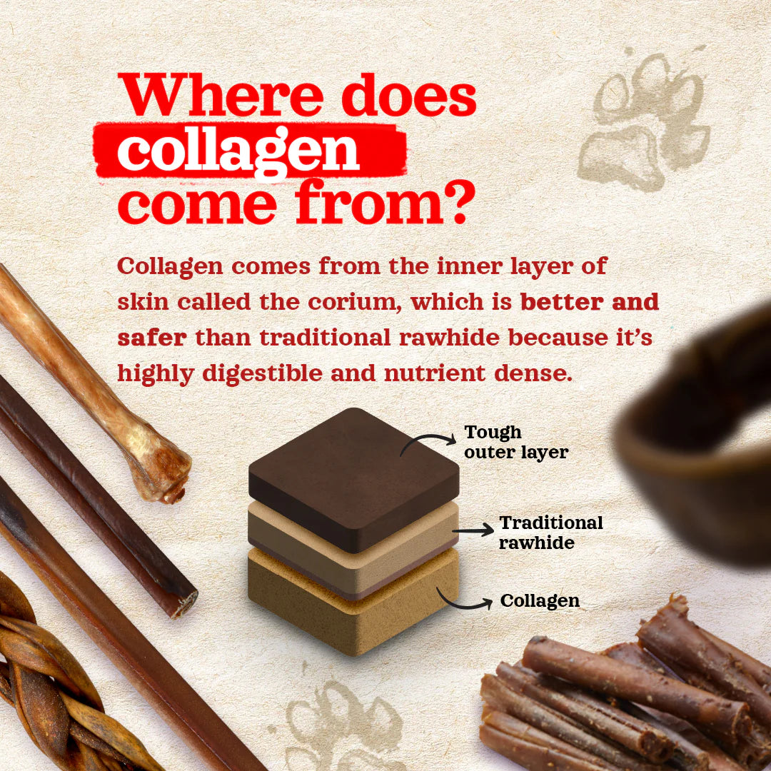 Natural Farm - Collagen Sticks Peanut Butter 6"