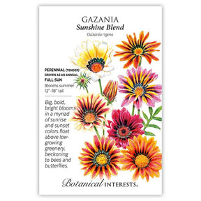 Botanical Interests, Inc. - Gazania Sunshine Blend Seeds - Southern Agriculture 