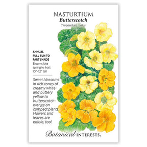 Botanical Interests, Inc. - Nasturtium Butterscotch Seeds