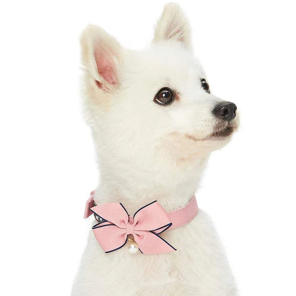 Blueberry Pet - Pink | The Most Coveted Dog Collar with Bowtie & Pearl - Southern Agriculture 
