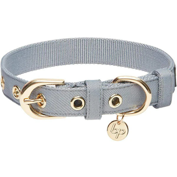 Blueberry Pet - Gray | The Most Coveted Dog Collar with Bowtie & Pearl