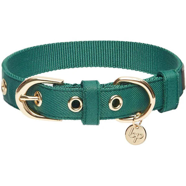 Blueberry Pet - Green | The Most Coveted Dog Collar with Bowtie & Pearl