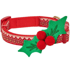 Blueberry Pet - Holly | Christmas Dog Collar