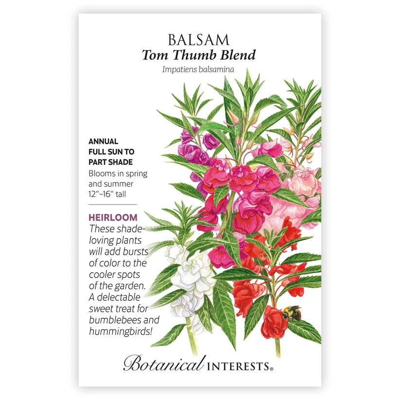 Botanical Interests, Inc. - Tom Thumb Blend Balsam Seeds