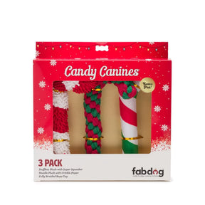 fabdog - Dog Toy Christmas Candy Canines