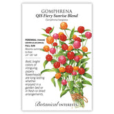 Botanical Interests, Inc. - Gomphrena QIS Fiery Sunrise Blend T 2