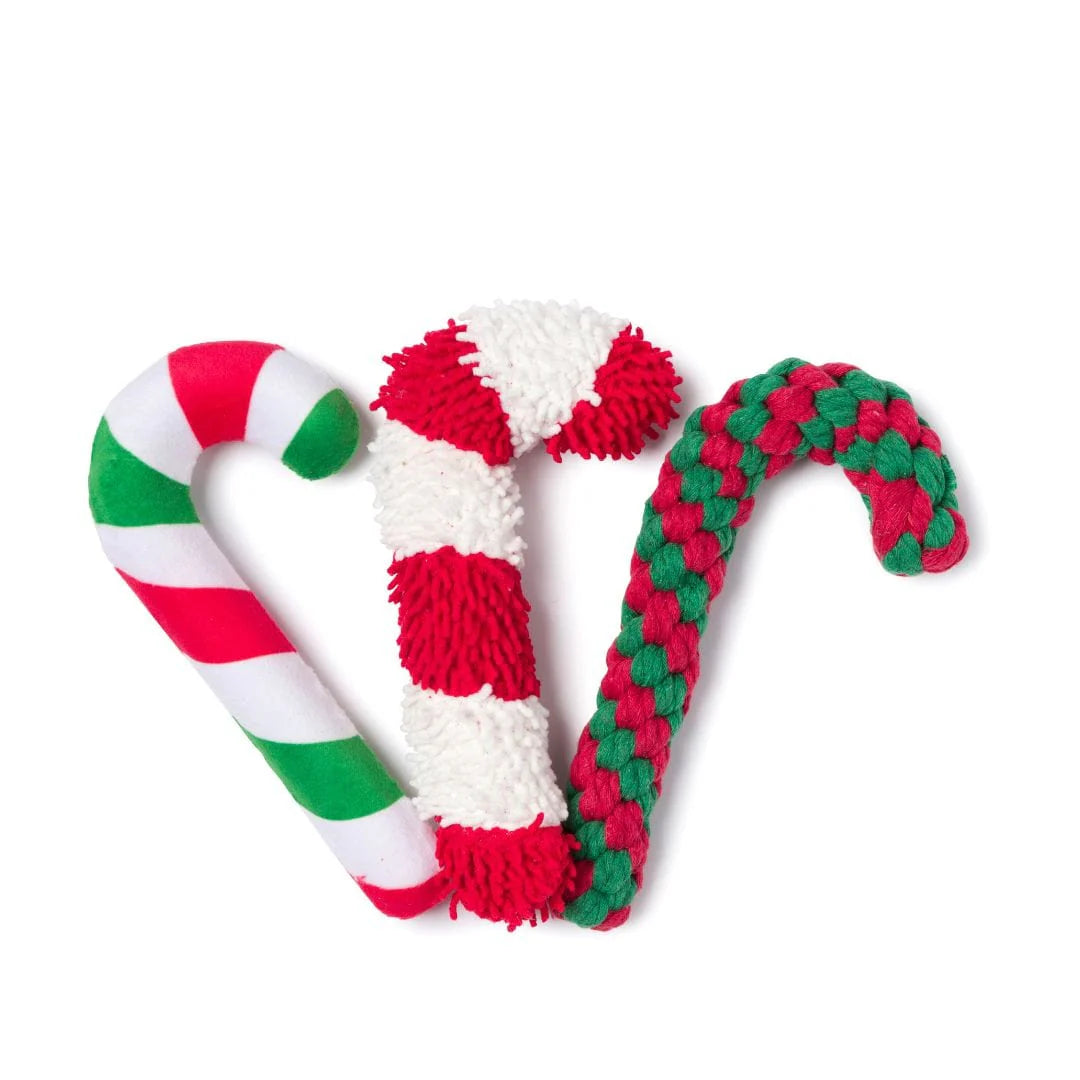 fabdog - Dog Toy Christmas Candy Canines