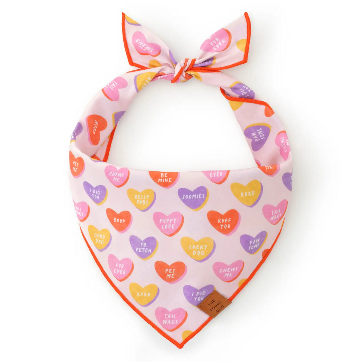 The Foggy Dog - Bandana Dog Candy Hearts