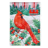 Evergreen Enterprises - Flag Cardinal Holiday Farmhouse