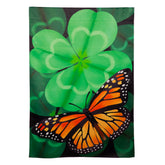 Evergreen Enterprises - Butterfly Clover Garden Flag - Southern Agriculture 