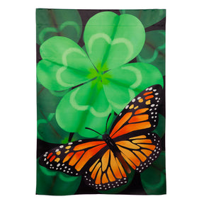 Evergreen Enterprises - Butterfly Clover Garden Flag - Southern Agriculture 
