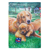 Evergreen Enterprises - Flag Golden Mom & Pup