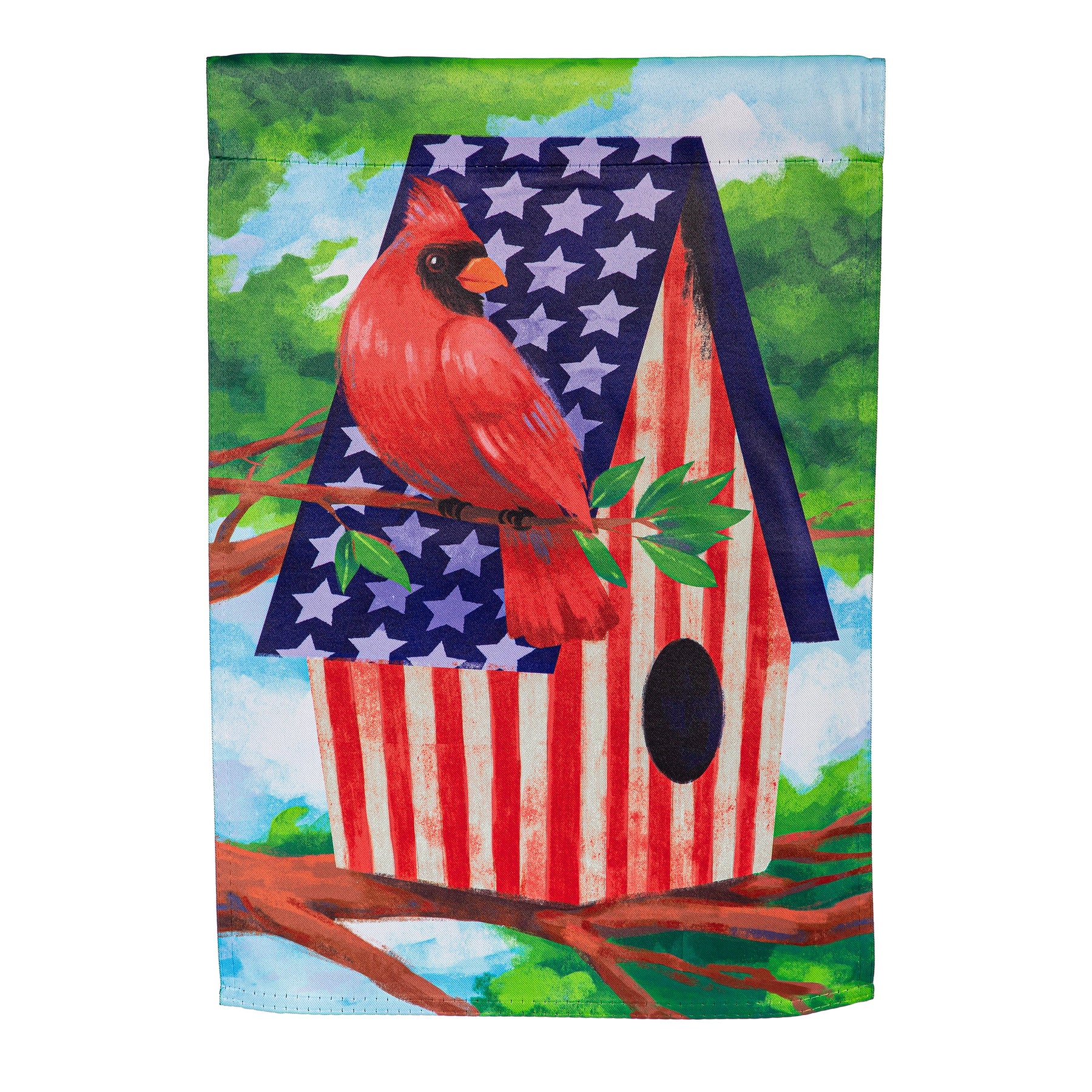 Evergreen Enterprises - Flag Patriotic Cardinal Birdhouse