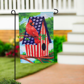 Evergreen Enterprises - Flag Patriotic Cardinal Birdhouse