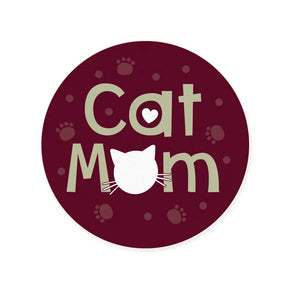 Dog Speak - Car Coaster Cat Mom