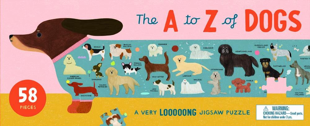 Chronicle-Hachette Book - Puzzle The A to Z of Dogs 58 piece
