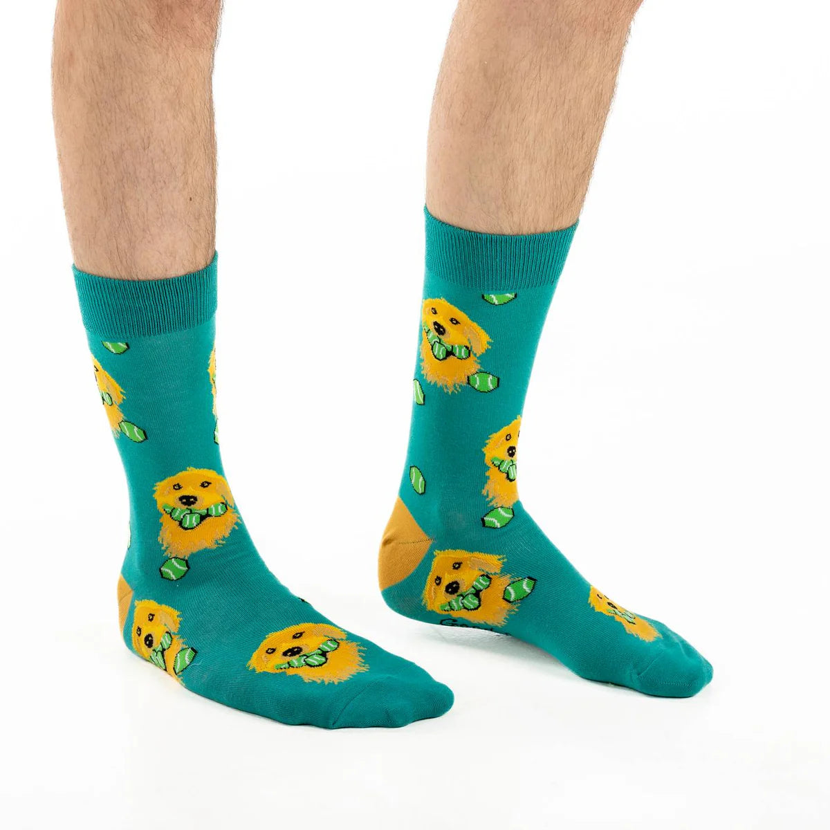 Good Luck Sock - Golden Retriever with Tennis Balls