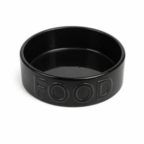 Park Life Designs - Classic "Food" Black Pet Bowl