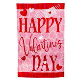 Evergreen Enterprises - Flag Happy Valentines Day Hearts