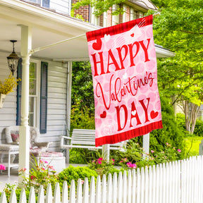 Evergreen Enterprises - Flag Happy Valentines Day Hearts