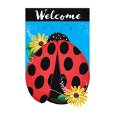 Evergreen Enterprises - Flag Ladybug Welcome