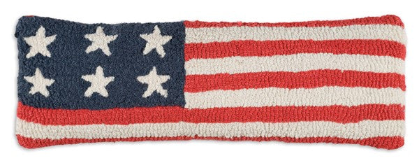 Chandler 4 Corners - Pillow Hooked Stars & Stripes