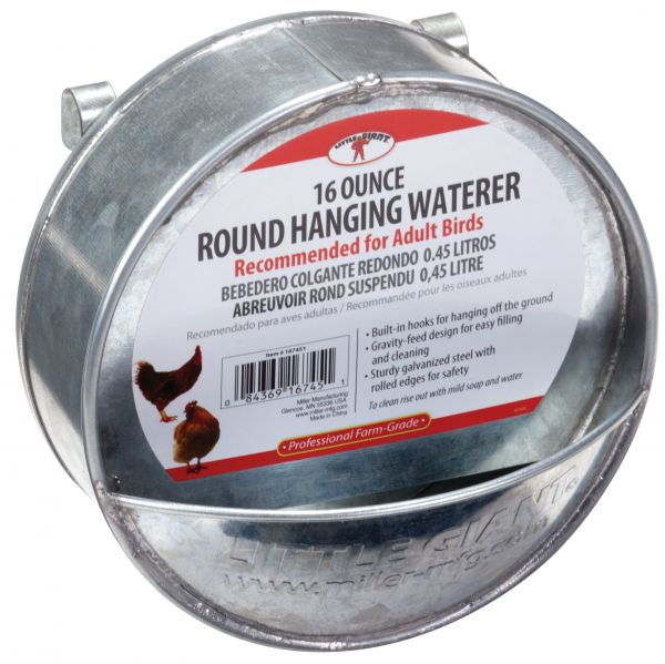 Miller Manufacturing - Galvanized Bucket Waterer Hanging