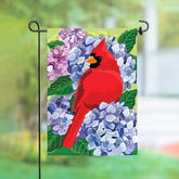 Evergreen Enterprises - Flag Cardinal & Hydrangeas