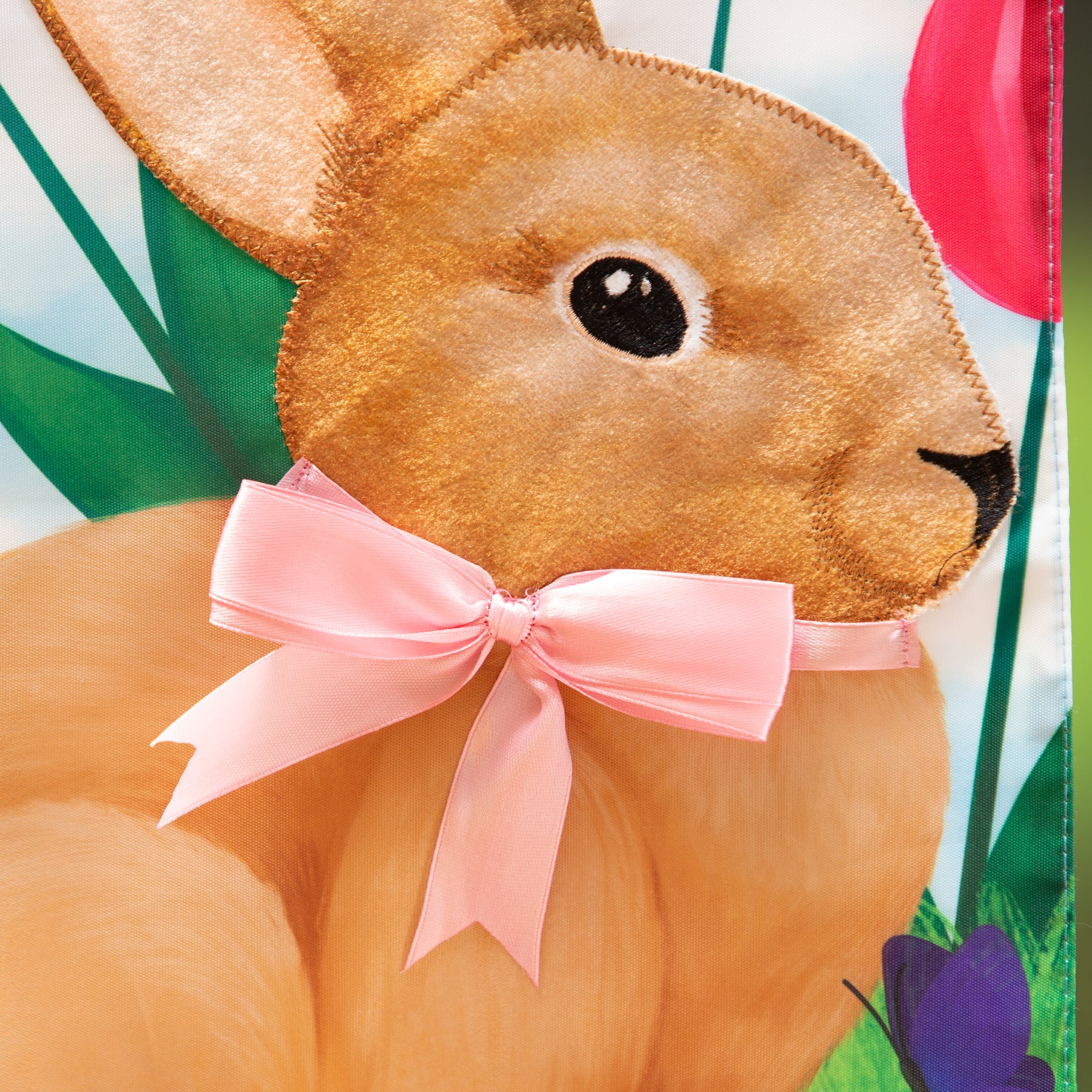 Evergreen Enterprises - Flag Tulips & Bunny Friend