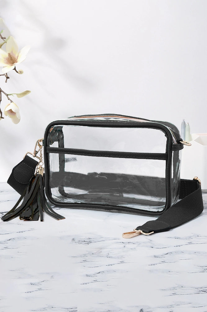Hana - Clear PU Cross Body Camera Bag