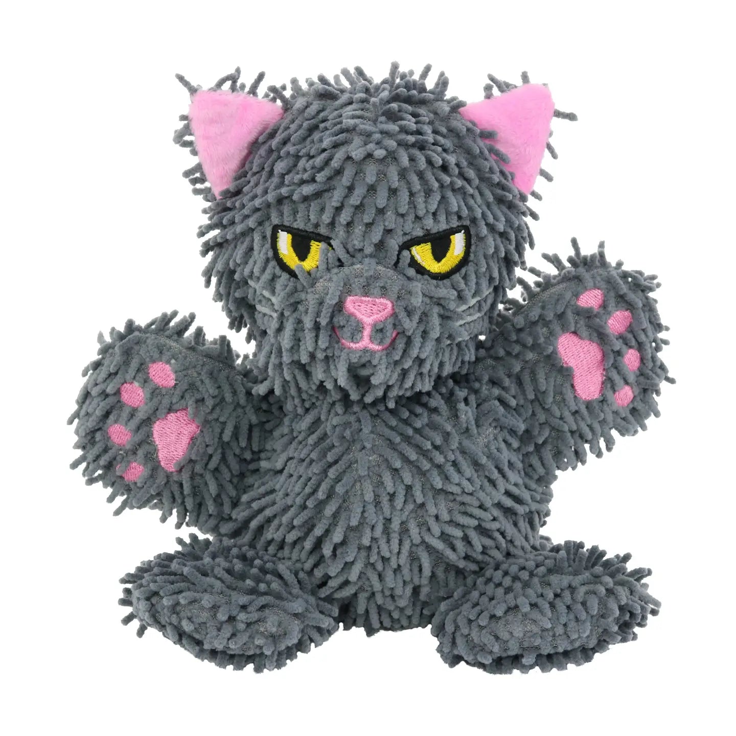 Tuffy Dog Toys - Mighty Microfiber Ball Gray Cat