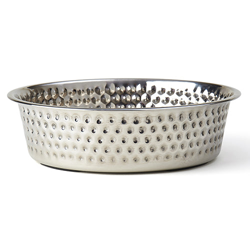 Petrageous Designs - Bowl Crete Hammered Stainless Steel