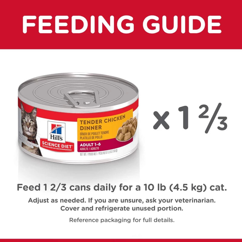 Hill's Science Diet - Feline Adult Tender Chicken Dinner