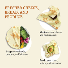 Bee's Wrap -  Vegan Assorted 3 Packs