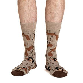 Good Luck Sock - Squirrels in Tree