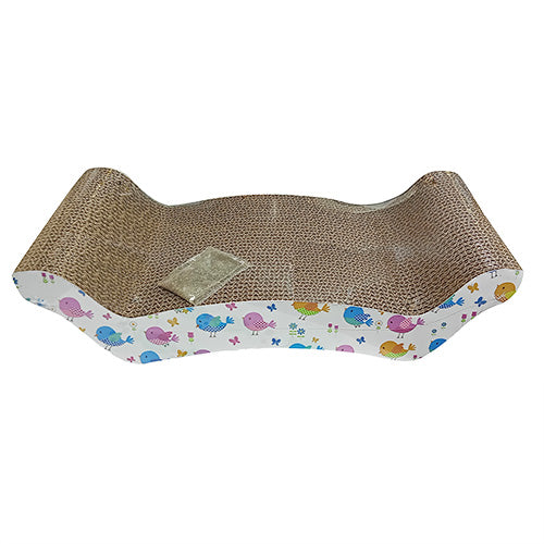 Petrageous Designs - Early Bird, W-Shaped Cat Lounge Scratcher