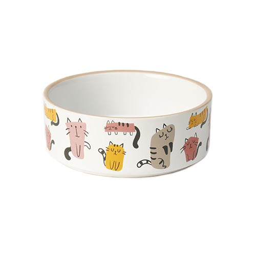Petrageous Designs - Bowl Snobby Cats Whimsical
