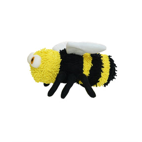 Tuffy Dog Toys - Mighty Microfiber Ball Medium Bee Squeaky Durable Toy