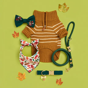 The Foggy Dog - Dog Sweater Mustard Stripe