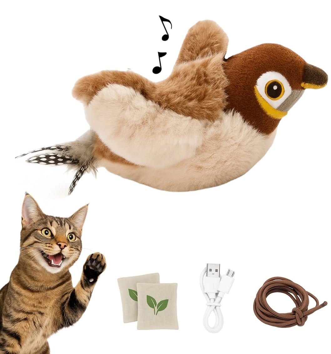 Vigor - Sparrow Bird Chirping Cat Toy Plush