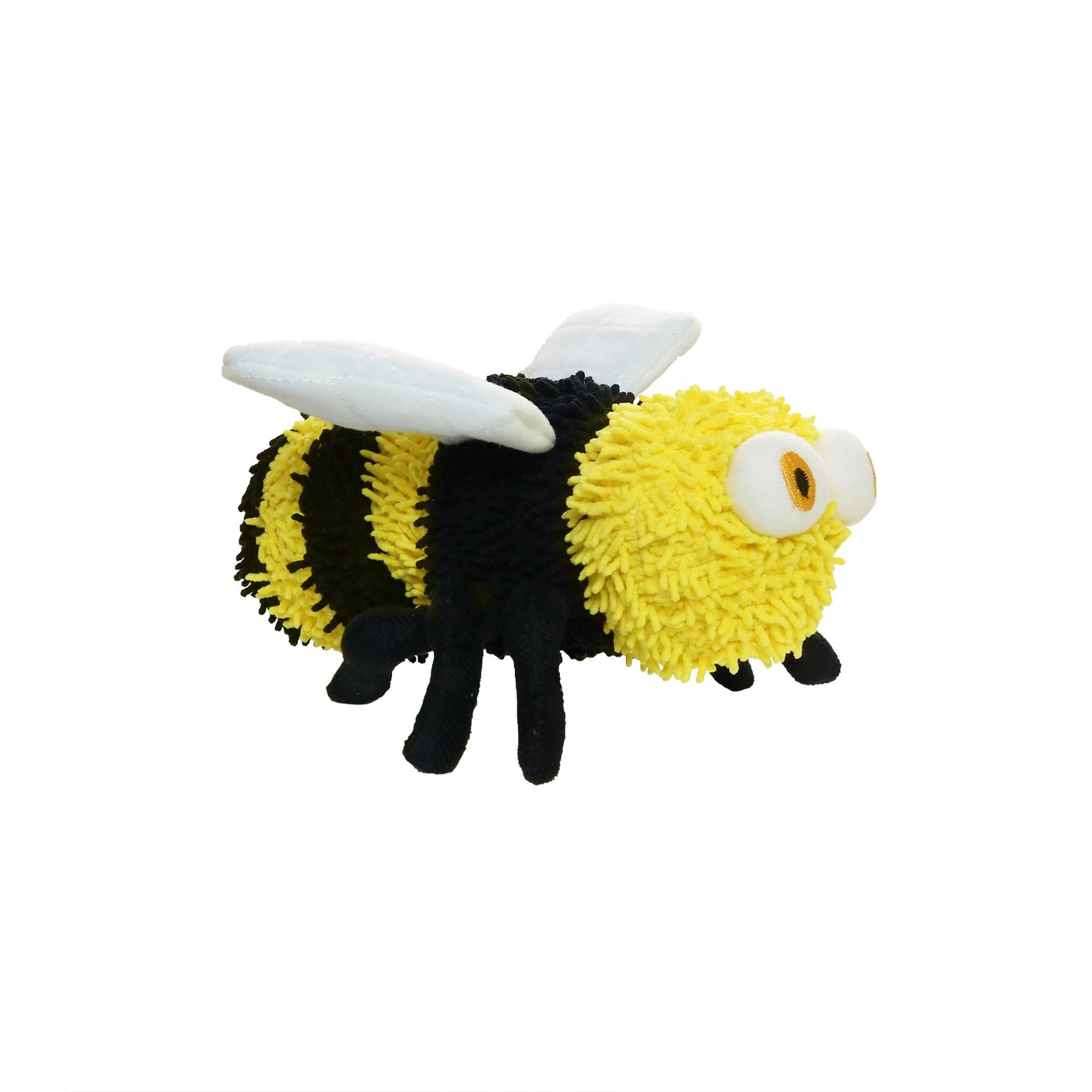 Tuffy Dog Toys - Mighty Microfiber Ball Medium Bee Squeaky Durable Toy