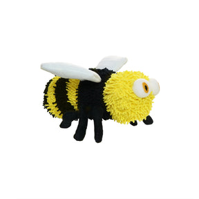 Tuffy Dog Toys - Mighty Microfiber Ball Medium Bee Squeaky Durable Toy