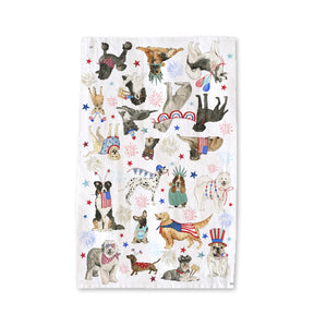 Kelsey M Designs - Patriotic Dogs Kitchen Towel