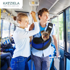 Katziela - Pet Carrier Expandable Sling for Small Dogs & Cats