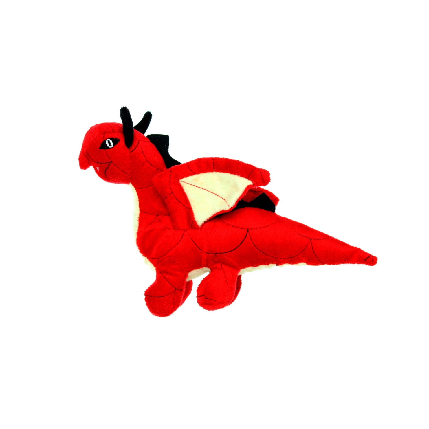 Tuffy Dog Toys - Mighty Junior Dragon Plush Squeaky Dog Toy