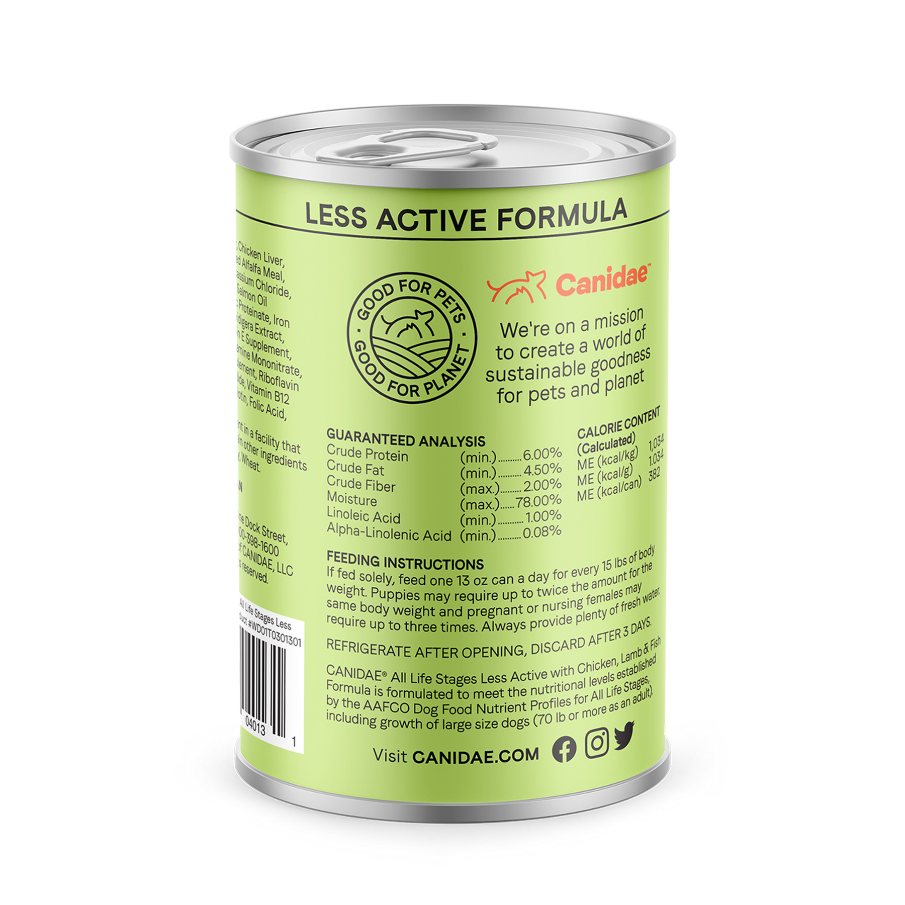 Canidae - All Dog Breeds, All Life Stages Chicken, Lamb, and Fish Formula Canned Dog Food - Southern Agriculture 