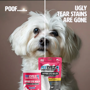 PetEyez - Beef Liver Vitamin Powder For Pets - Dogs & Cats - Eliminate Tear Stains