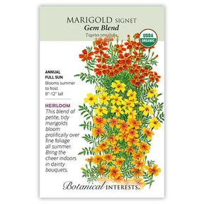 Botanical Interests, Inc. - Marigold Signet Gem Blend Organic Seeds