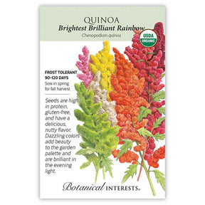 Botanical Interests, Inc. - Brightest Brilliant Rainbow Quinoa Seeds - Southern Agriculture 